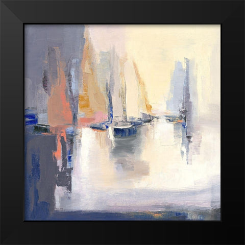 Contre-jour Black Modern Wood Framed Art Print by Parise, Chantal