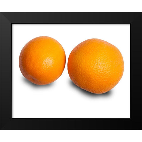 Orangen Duo Black Modern Wood Framed Art Print by Brosius, Volker