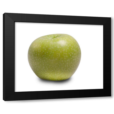 Apfel Black Modern Wood Framed Art Print with Double Matting by Brosius, Volker