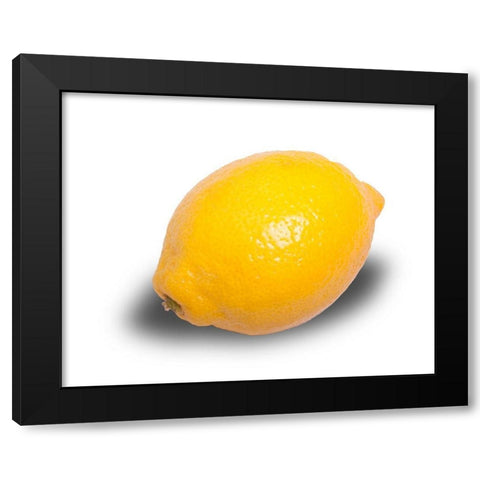 Zitrone Black Modern Wood Framed Art Print by Brosius, Volker