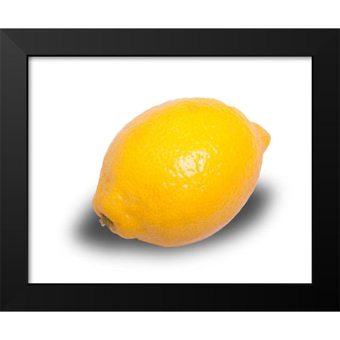 Zitrone Black Modern Wood Framed Art Print by Brosius, Volker