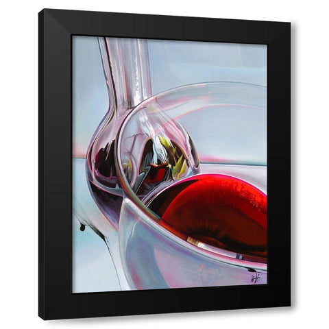 Rouge dhiver Black Modern Wood Framed Art Print by Heneuy, William