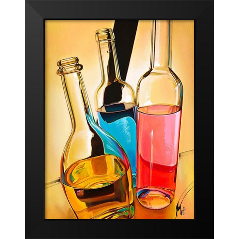 Ambiance Festive Black Modern Wood Framed Art Print by Heneuy, William