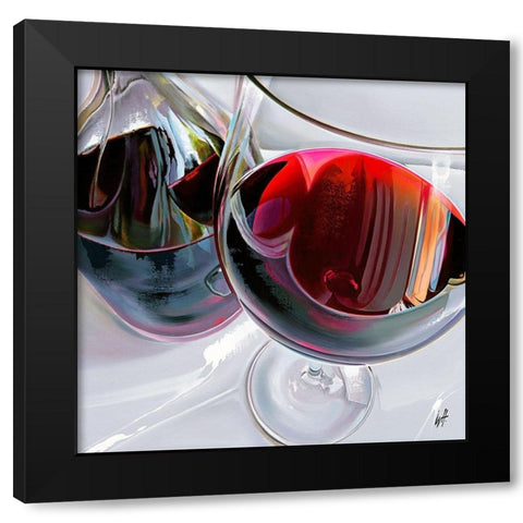 Verre sur Glass! Black Modern Wood Framed Art Print with Double Matting by Heneuy, William