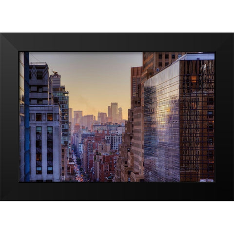 Lex Colors Black Modern Wood Framed Art Print by Terrible, Aurelien