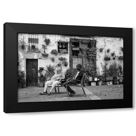 Siesta Black Modern Wood Framed Art Print by Stein, Oliver