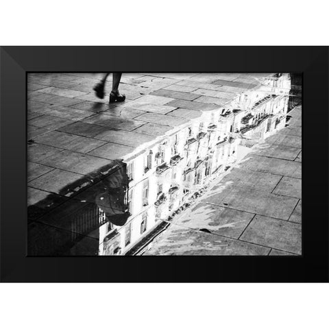 En las calles de Barcelona Black Modern Wood Framed Art Print by Stein, Oliver