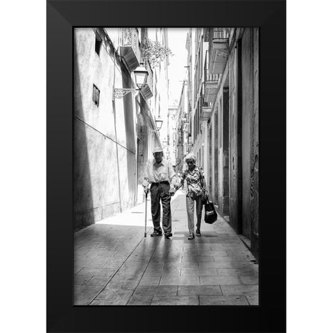 Para siempre Black Modern Wood Framed Art Print by Stein, Oliver