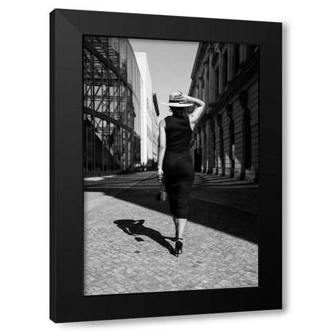 Berlin Catwalk Black Modern Wood Framed Art Print by Stein, Oliver