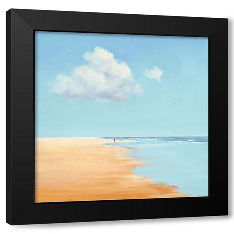 Together Black Modern Wood Framed Art Print by Groenhart, Jan