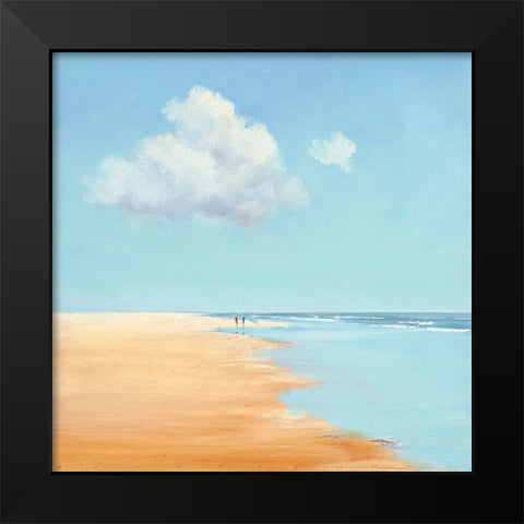 Together Black Modern Wood Framed Art Print by Groenhart, Jan