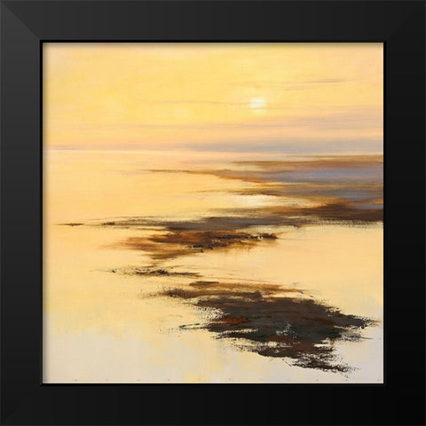 November on Terschelling Black Modern Wood Framed Art Print by Groenhart, Jan