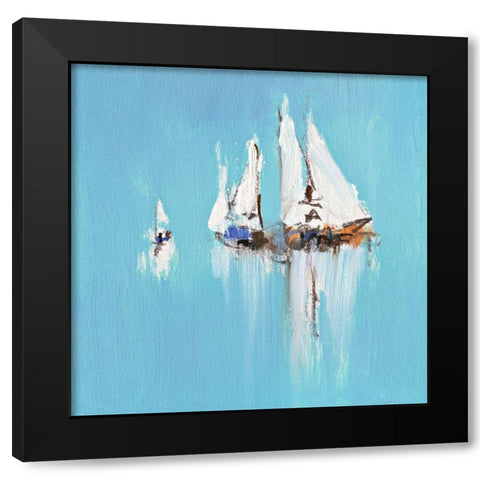 Ohne Titel VI Black Modern Wood Framed Art Print by Groenhart, Jan