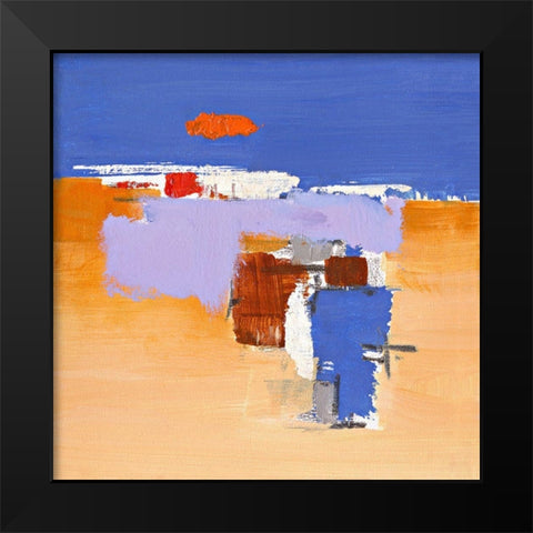 Ohne Titel XIII Black Modern Wood Framed Art Print by Groenhart, Jan