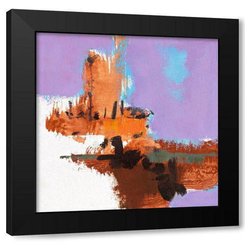 Ohne Titel XVI Black Modern Wood Framed Art Print with Double Matting by Groenhart, Jan