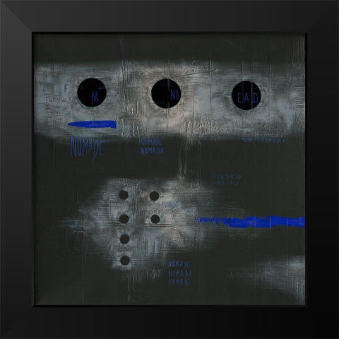 Nomada - Diptyque I Black Modern Wood Framed Art Print by Becam, Carole