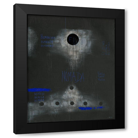 Nomada - Diptyque II Black Modern Wood Framed Art Print with Double Matting by Becam, Carole