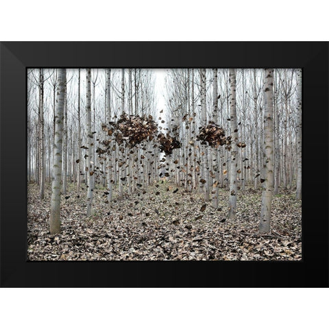 Pause Número I Black Modern Wood Framed Art Print by Vallinas Prieto, Miguel