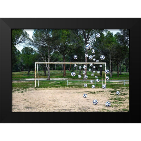 Pause Número IV Black Modern Wood Framed Art Print by Vallinas Prieto, Miguel