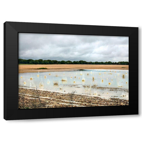 Pause Número XI Black Modern Wood Framed Art Print with Double Matting by Vallinas Prieto, Miguel