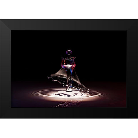 Dancer I Black Modern Wood Framed Art Print by Sanchez, Manuel