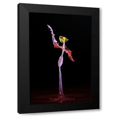 Dancer II Black Modern Wood Framed Art Print by Sanchez, Manuel