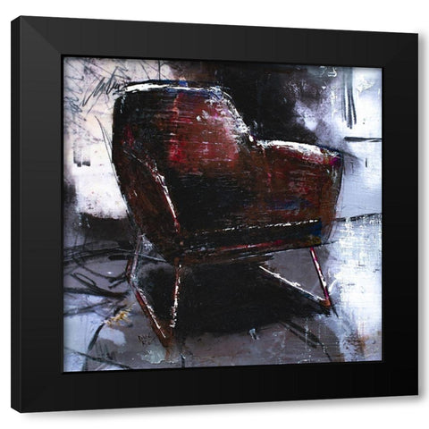 Fauteuil III Black Modern Wood Framed Art Print by Ducret, Patrice