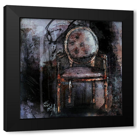 Fauteuil IV Black Modern Wood Framed Art Print by Ducret, Patrice