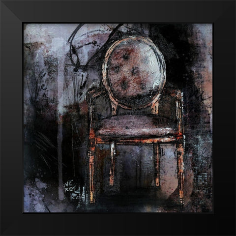 Fauteuil IV Black Modern Wood Framed Art Print by Ducret, Patrice