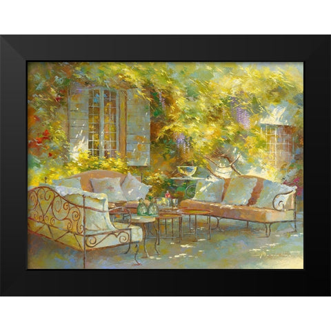 Ambiance Provencale Black Modern Wood Framed Art Print by Messely, Johan