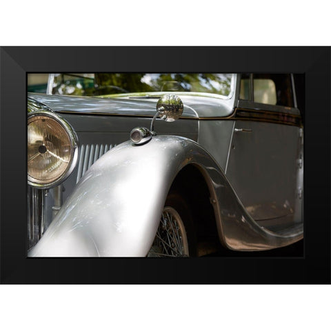 Classic Car I Black Modern Wood Framed Art Print by Hillert, Peter
