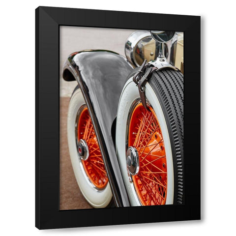 Classic Car III Black Modern Wood Framed Art Print with Double Matting by Hillert, Peter