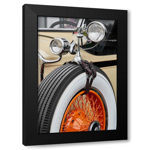 Classic Car IV Black Modern Wood Framed Art Print by Hillert, Peter