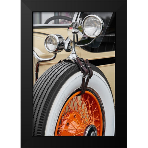 Classic Car IV Black Modern Wood Framed Art Print by Hillert, Peter