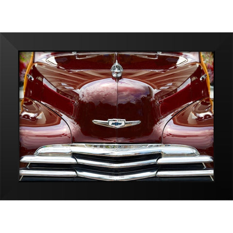Classic Car V Black Modern Wood Framed Art Print by Hillert, Peter