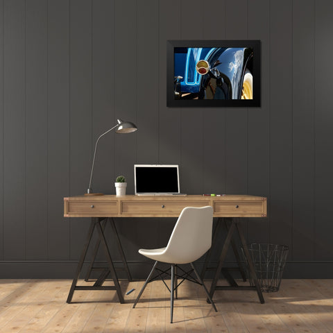 Classic Car VI Black Modern Wood Framed Art Print by Hillert, Peter