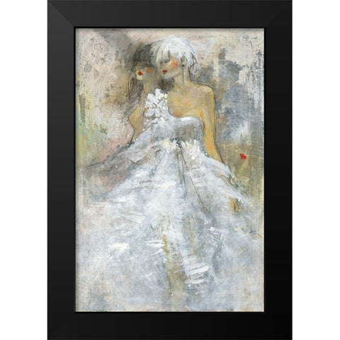Bijou Black Modern Wood Framed Art Print by Declercq, Huguette