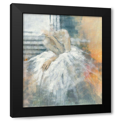 Light Black Modern Wood Framed Art Print with Double Matting by Declercq, Huguette