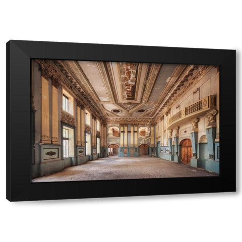A Story of Dancing Black Modern Wood Framed Art Print with Double Matting by Haker, Matthias