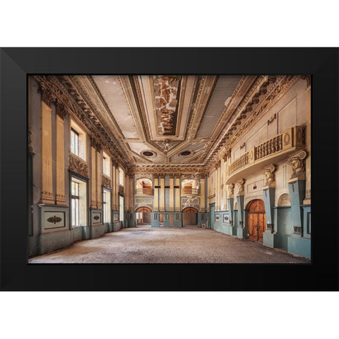 A Story of Dancing Black Modern Wood Framed Art Print by Haker, Matthias