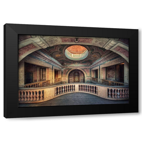 Chapel Black Modern Wood Framed Art Print with Double Matting by Haker, Matthias