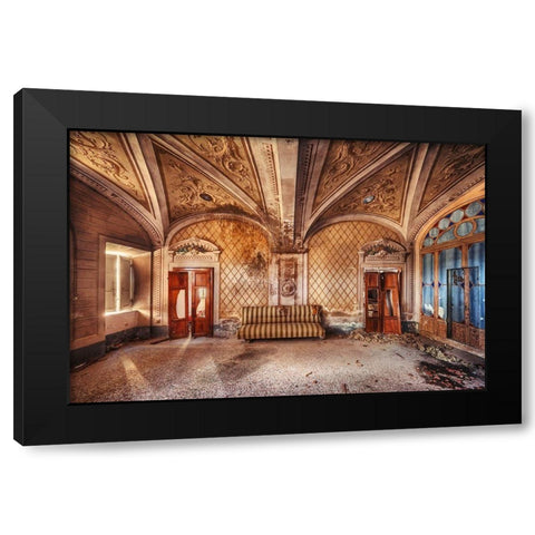 Whats Left Behind Black Modern Wood Framed Art Print by Haker, Matthias