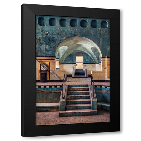 Dried Out Black Modern Wood Framed Art Print with Double Matting by Haker, Matthias