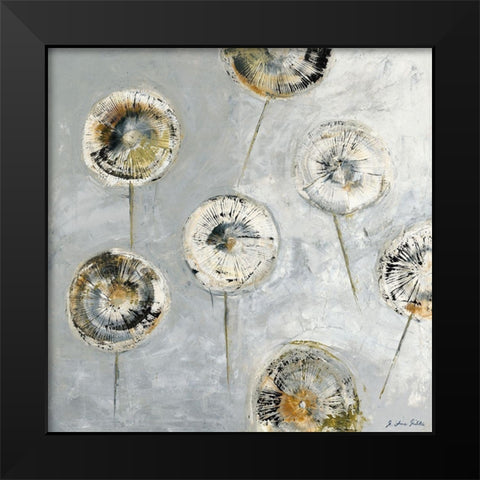 Blumen Black Modern Wood Framed Art Print by Arns-Muller, Monika