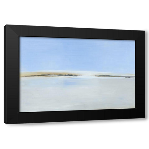 Landschaft-2 Black Modern Wood Framed Art Print by Arns-Muller, Monika