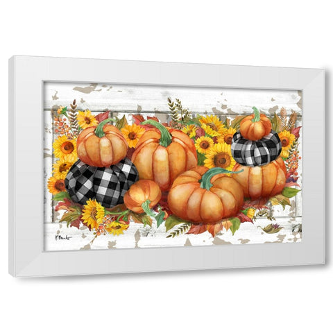 Rustic Fall Horizontal White Modern Wood Framed Art Print by Brent, Paul