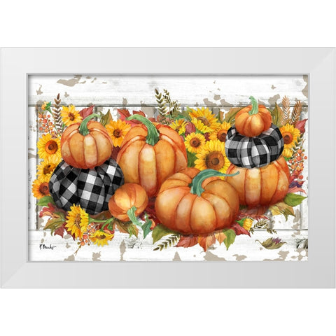 Rustic Fall Horizontal White Modern Wood Framed Art Print by Brent, Paul