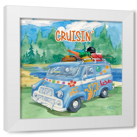 Forest Voyage II White Modern Wood Framed Art Print by Brent, Paul