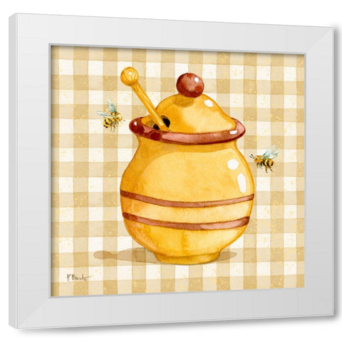 Honey Pot I - Speckled White Modern Wood Framed Art Print by Brent, Paul
