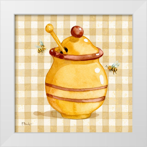 Honey Pot I - Speckled White Modern Wood Framed Art Print by Brent, Paul